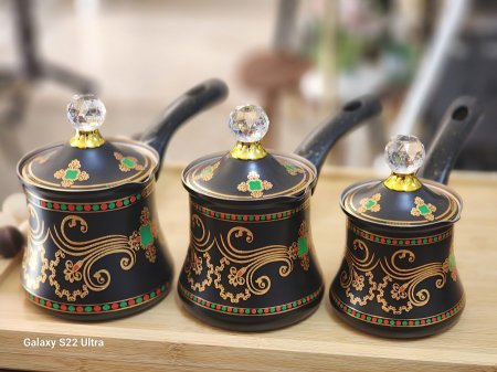 طقم 3غلايات ستيل مرسم