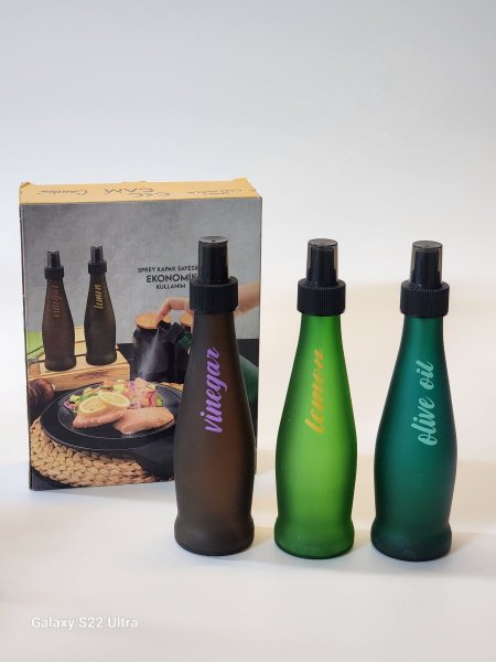 طقم طساس زجاج زيت/خل/ ليمون