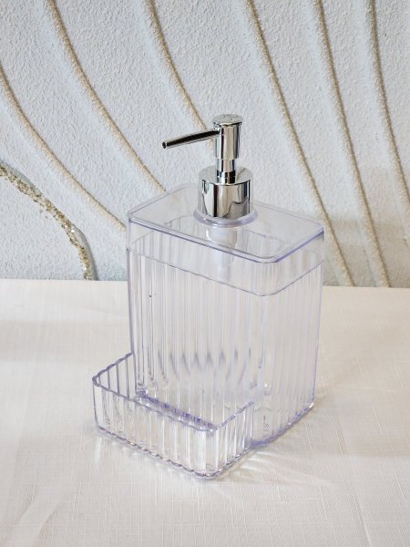 علبة سائل أكريلك مع مكان لوضع الليفة