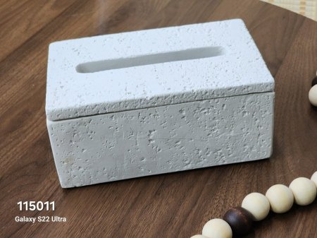 علبة محارم جبصين ابيض