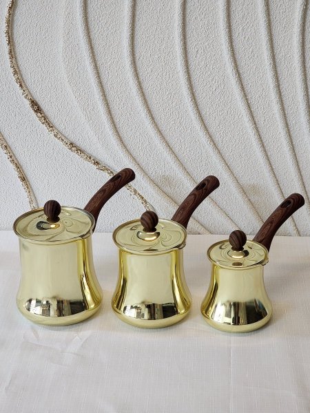 طقم 3غلايات ستيل ذهبي