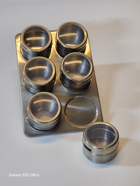 ستاند مملحة ستانلس/6مغناطيس