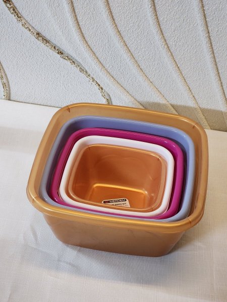 طقم طشت بلاستيك 5قطع