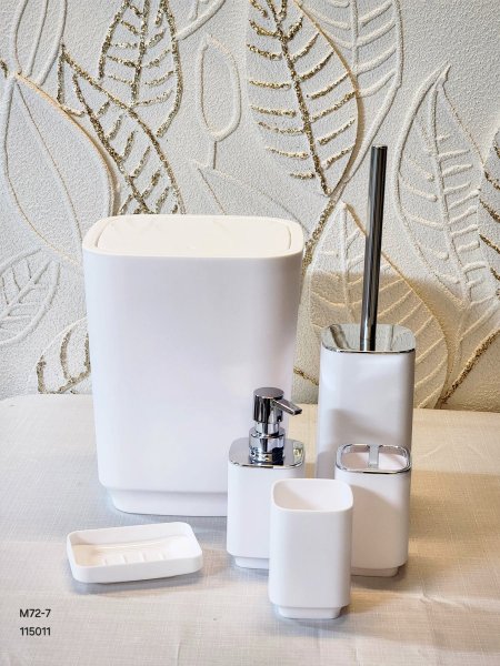 طقم حمام 6 قطع غطاء كبس