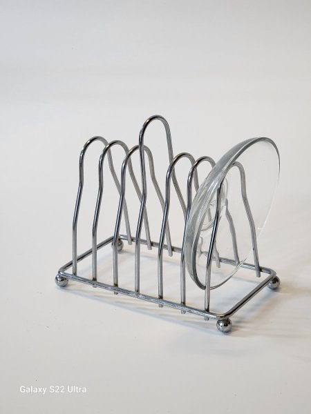 حمالة صحون كاسات معدن