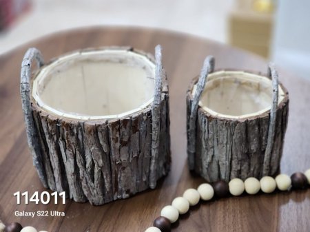 قوار تنسيق خشب طبيعي