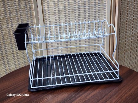 مشك صحون ستيل مطلي ابيض واسود