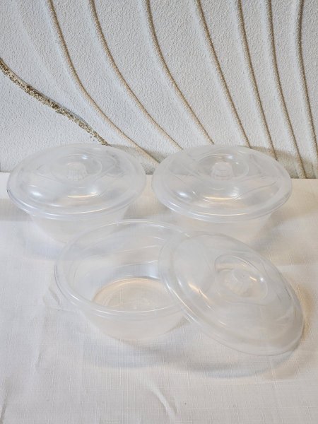 طقم 3 طشت صغير مع غطاء