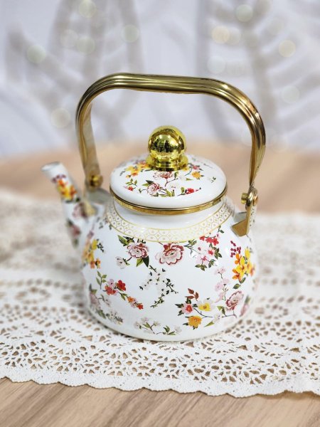 ابريق شاي توتيا مرسم ورد