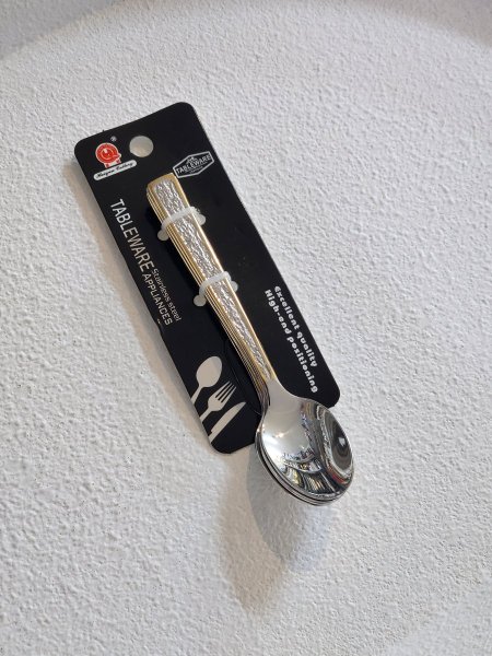 معالق قرفة ستانلس ستيل /6 حز ذهبي