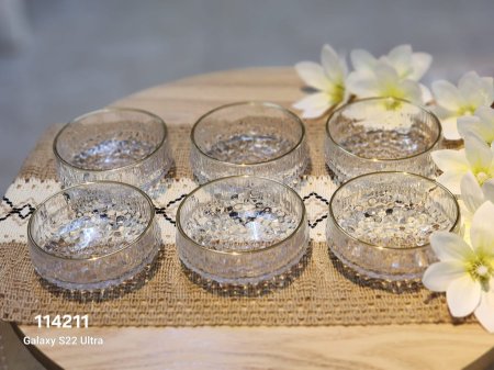 صحون مكسرات /6حز ذهبي