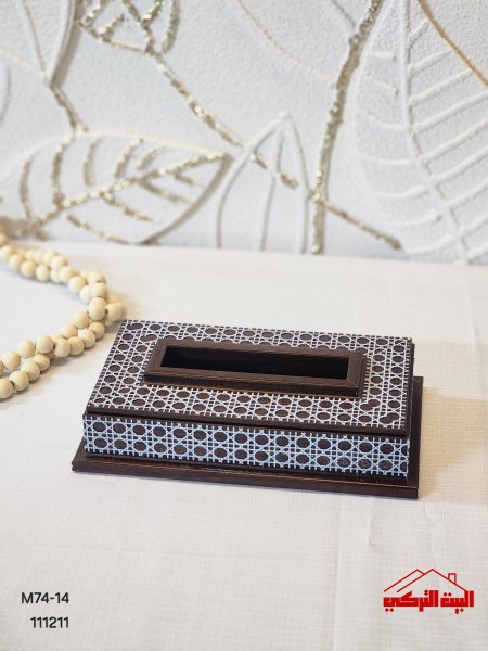 علبة محارم خشب