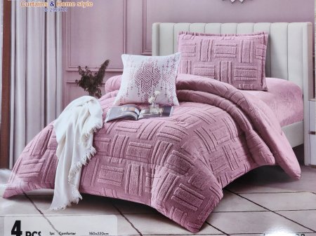 شرشف تخت شتوي مفرد 4 قطع