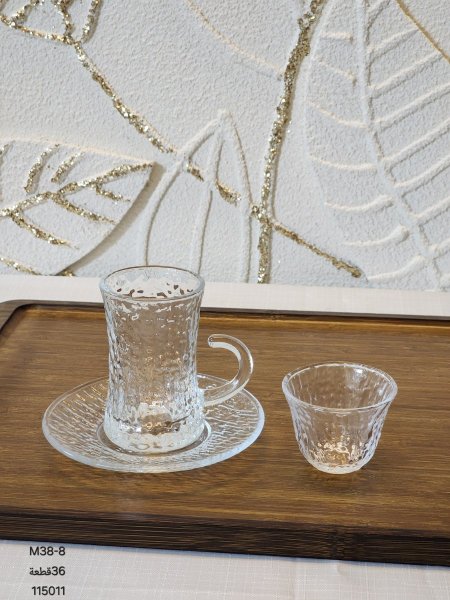 طقم كاسات قرفة /شاي 36 قطعة