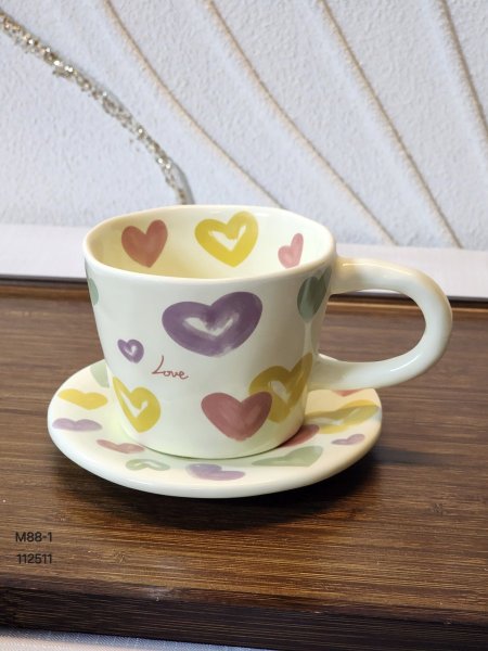 ماج مرسم قلوب مع صحن