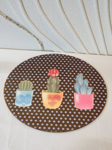 كوستر خشب مرسم