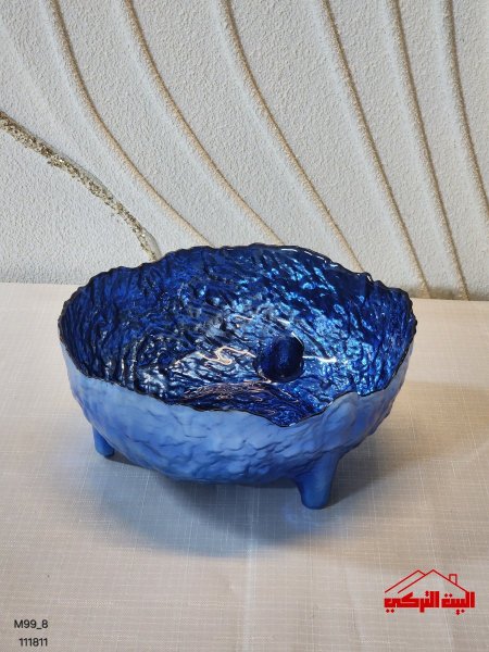 جاط زجاج ملون مجور مع ارجل